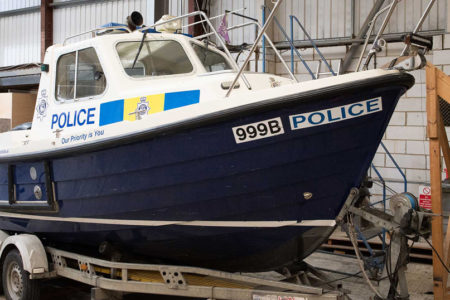 Broads Beat boat being serviced by Broom