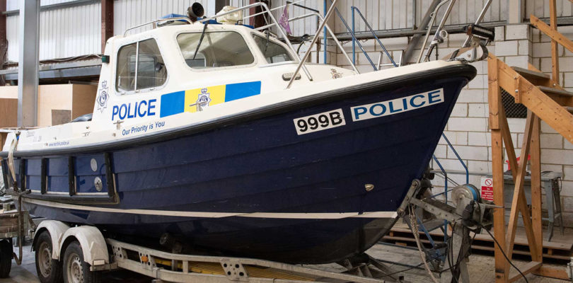 Broads Beat boat being serviced by Broom