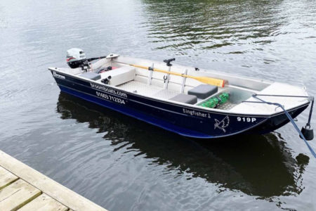 A Broom Boats fishing boat for hire