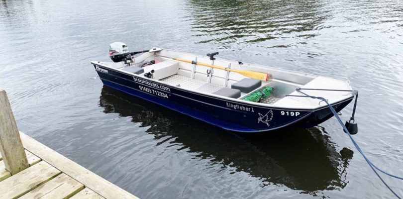 A Broom Boats fishing boat for hire