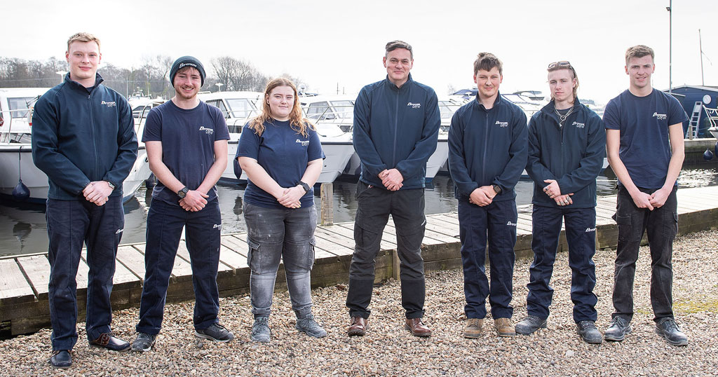 Broom Boats apprentices